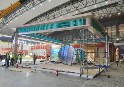 宝鸡贵州习酒铁艺展台搭建